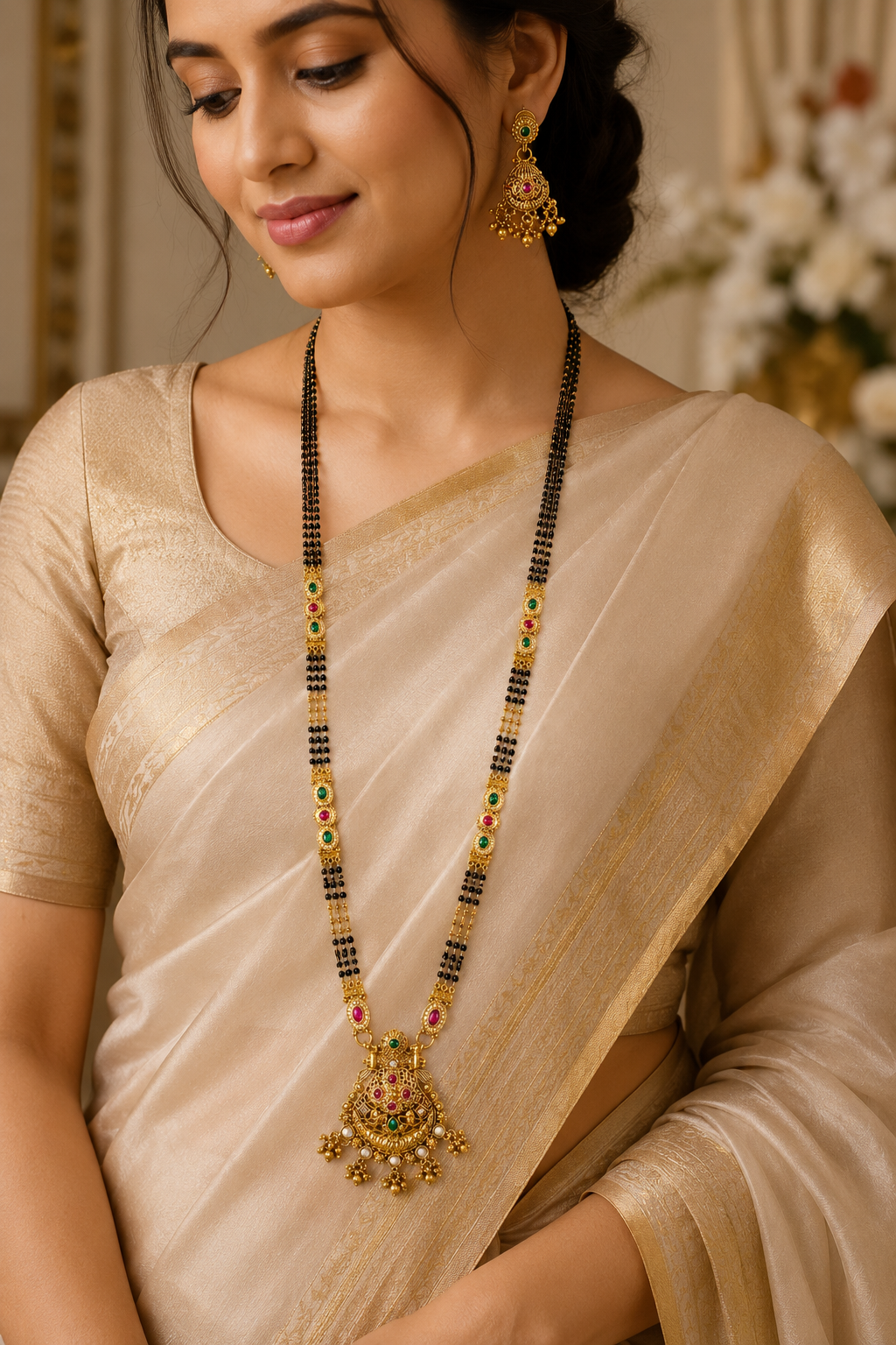 Heritage Long Gold-Plated Mangalsutra