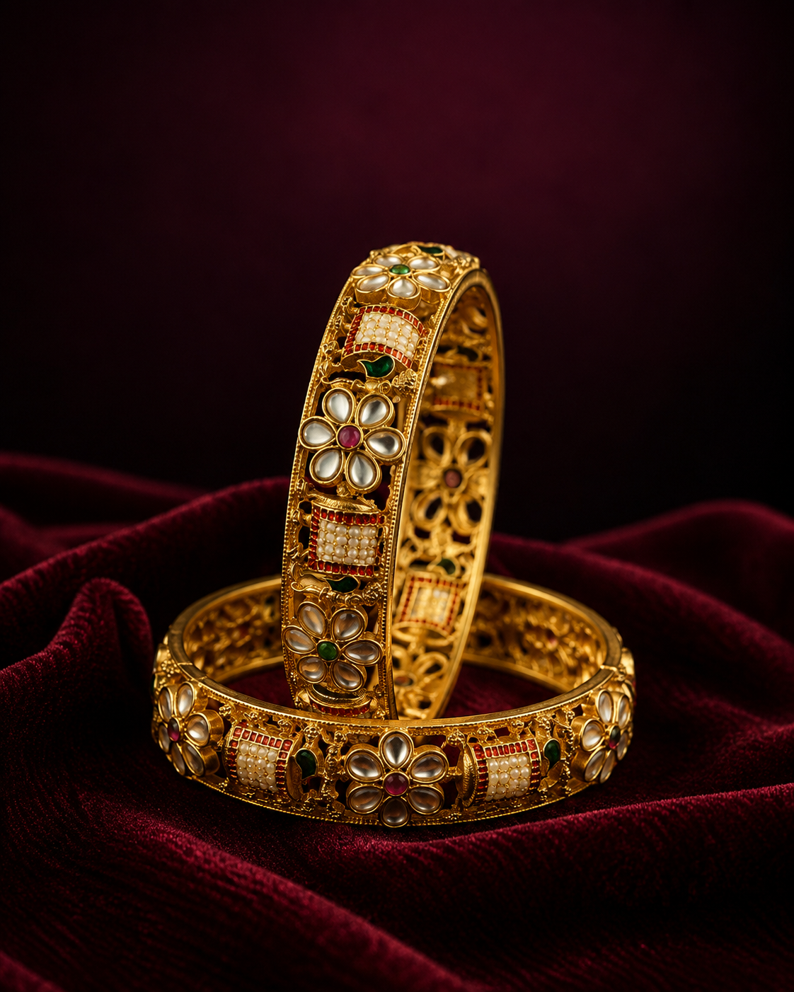 Royal Elephant Rajwadi Bangle ( set of 2 )