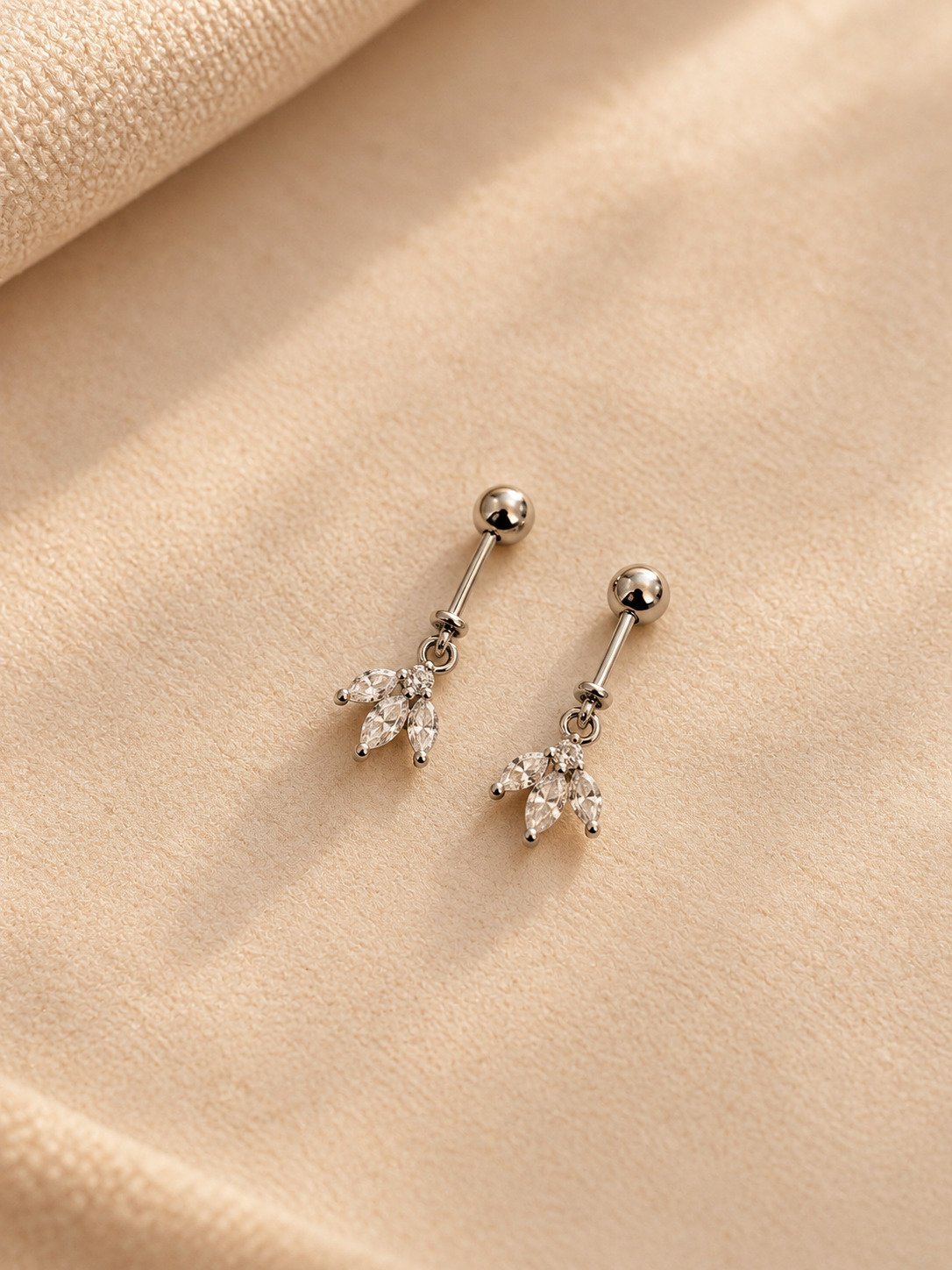 silver Bugadi Earrings