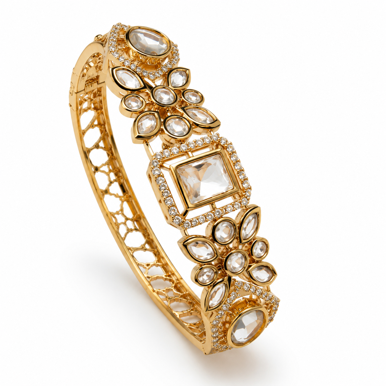 Moissanite Kada Bracelet