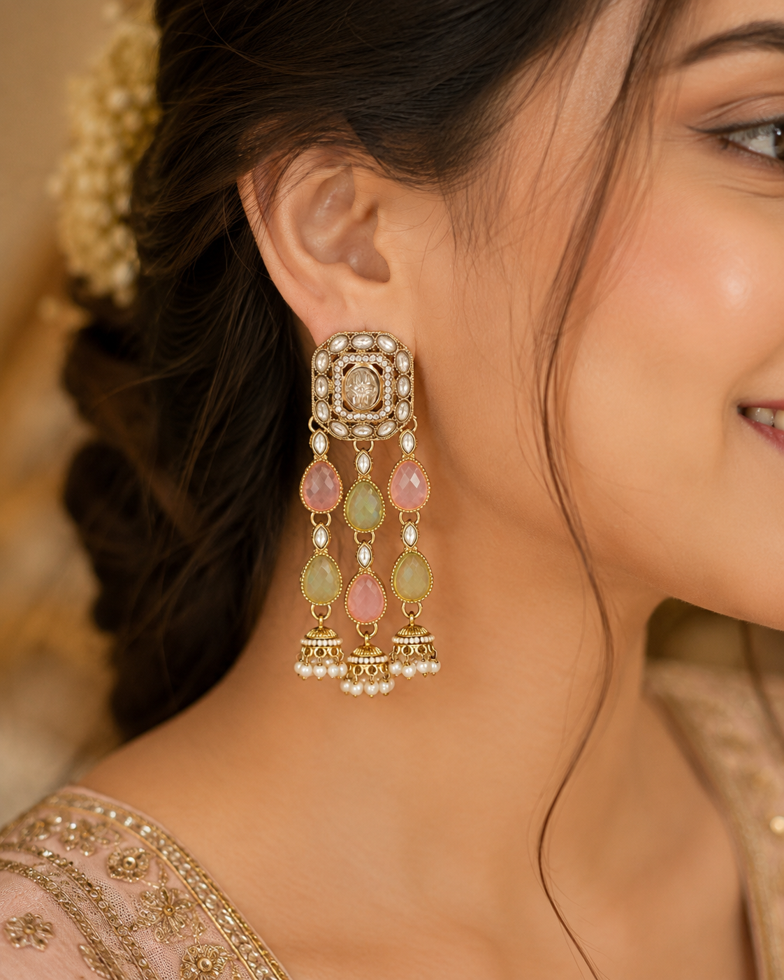 Luxury Wedding Indian Earrings