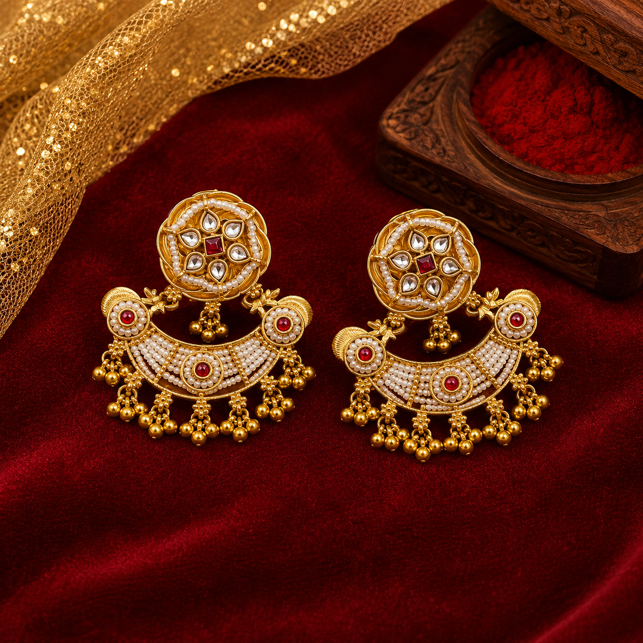 Meera Heritage Necklace with Earrings