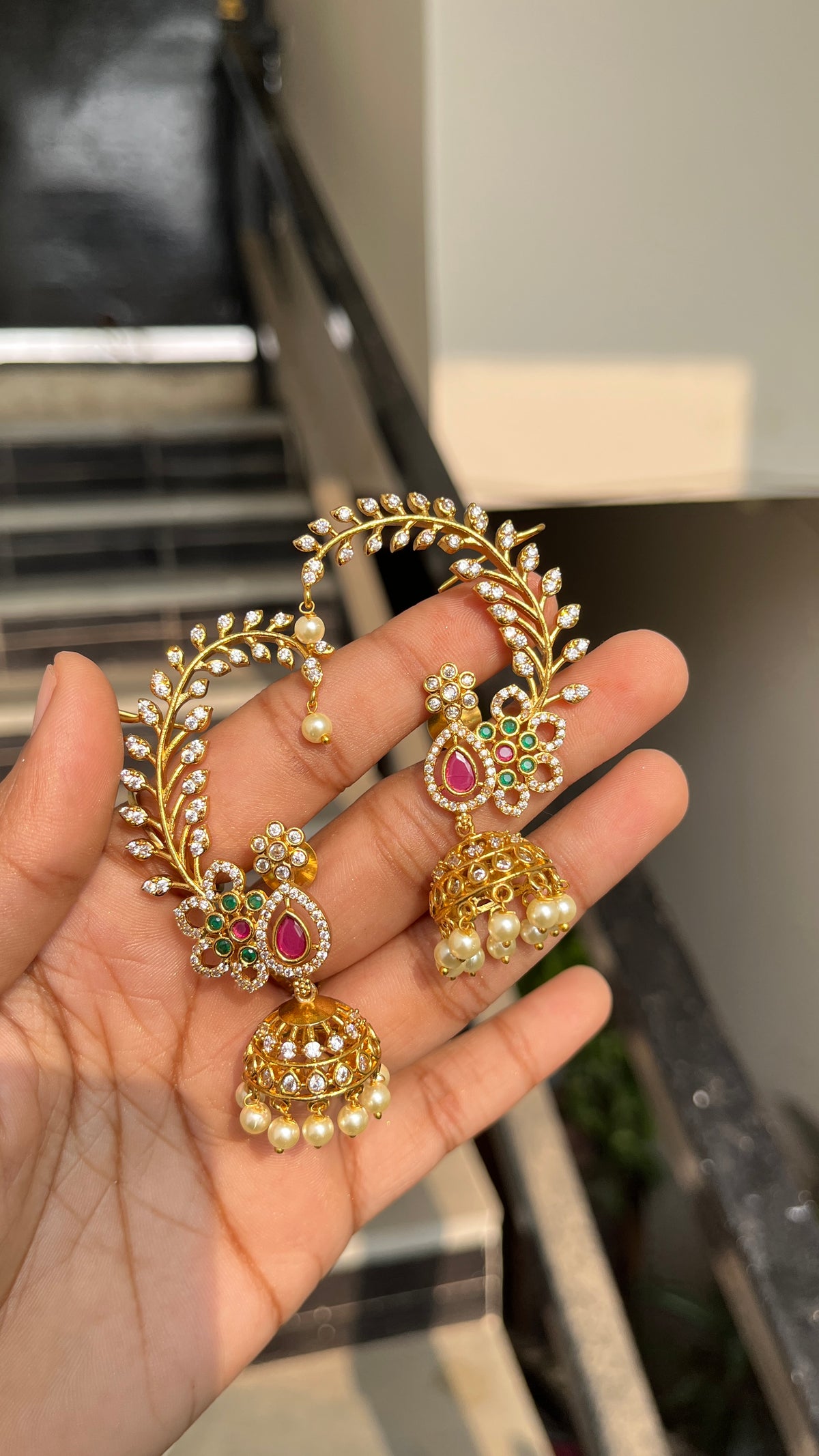 Premium Multi Jhumki Ear-Cuff
