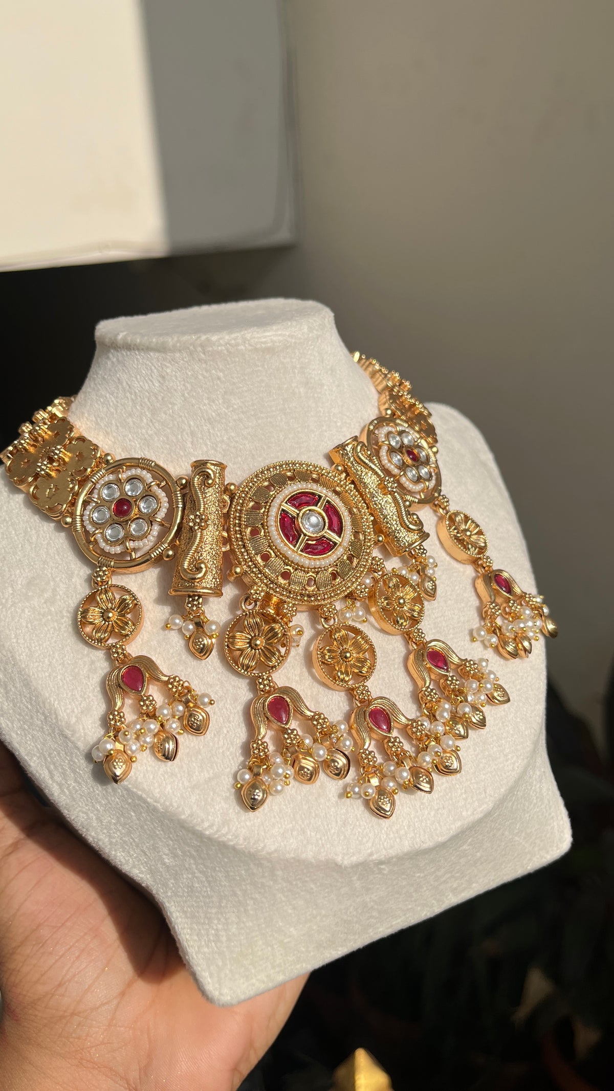 Rajsi Ruby necklace Set
