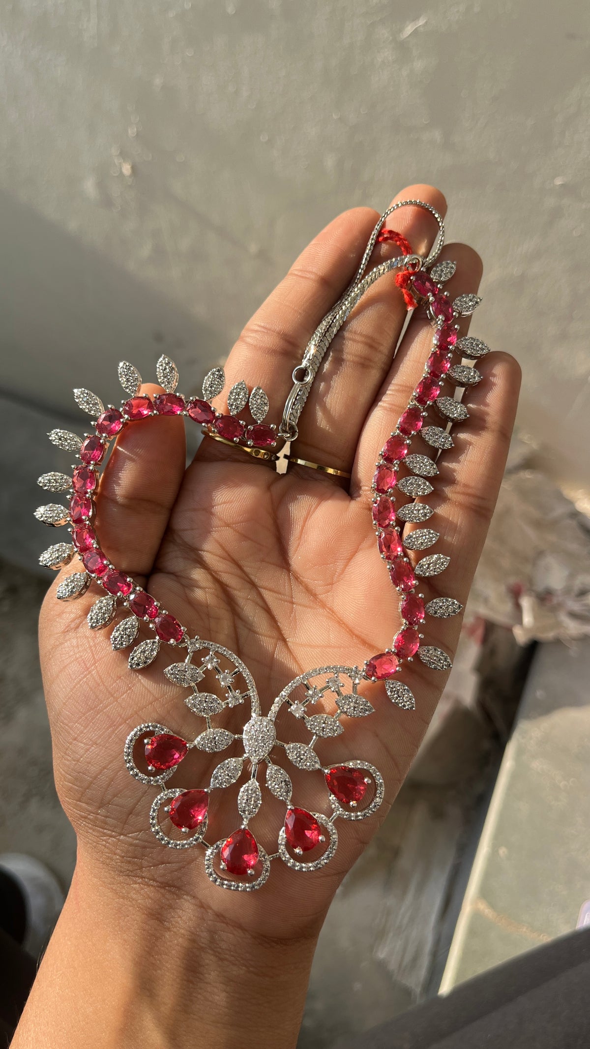 Royal Ruby Radiance Ad Necklace
