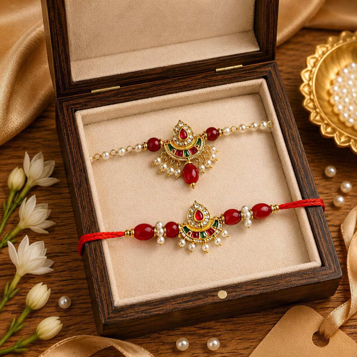 Kundan Combo Rakhi