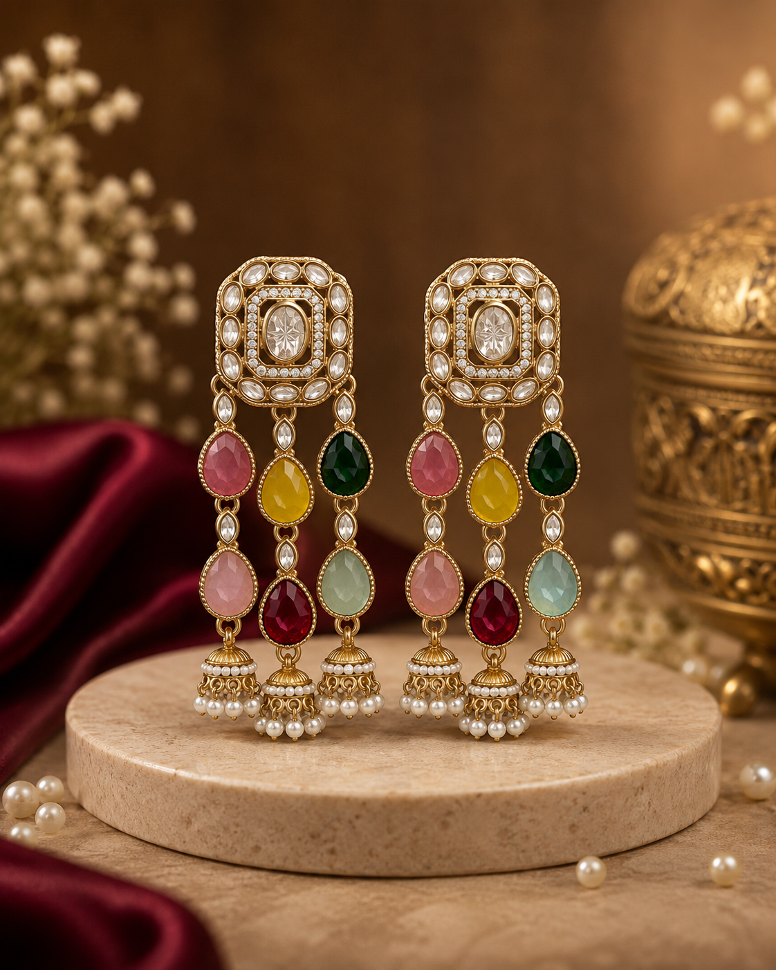 Luxury Wedding Indian Earrings