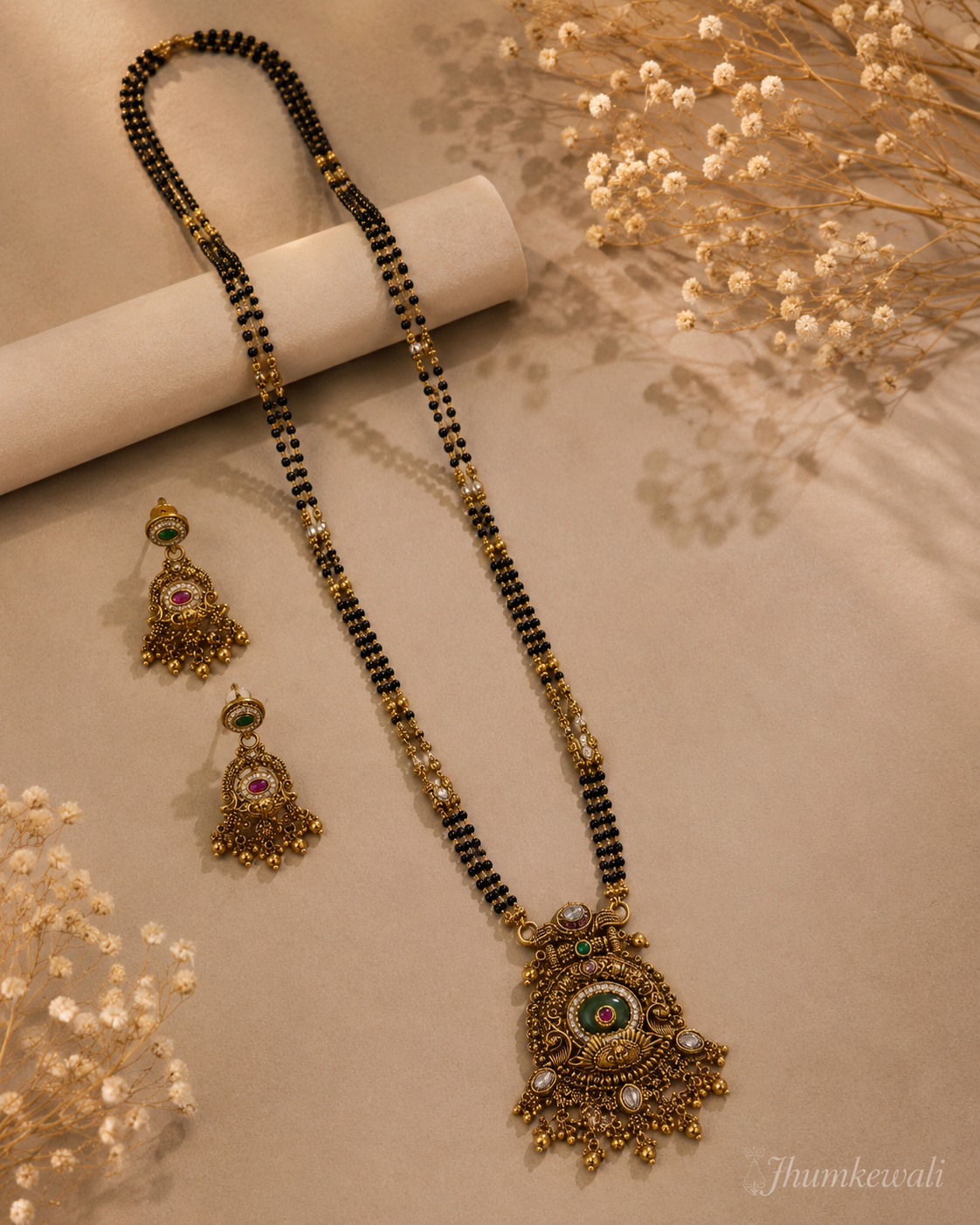 Heritage Long Gold-Plated Mangalsutra