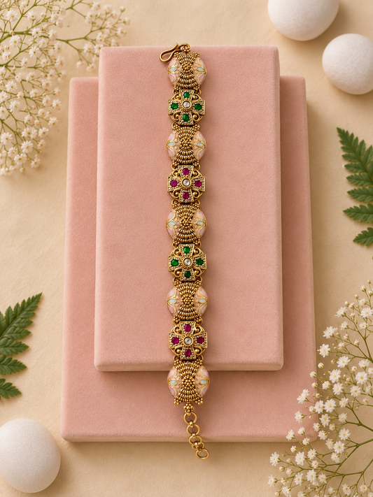 Swarovski Diamond Brass Gajra Bangles ✨