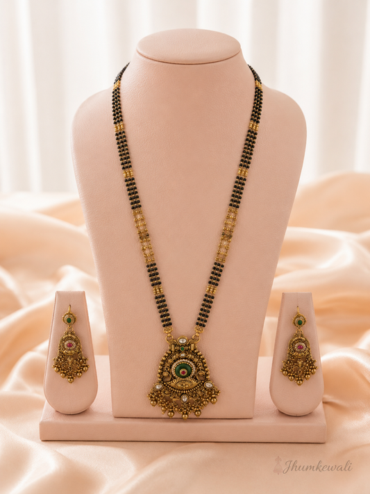 Heritage Long Gold-Plated Mangalsutra