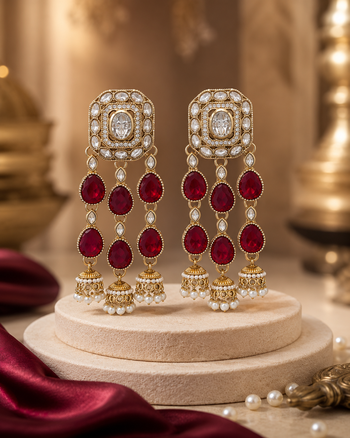 Luxury Wedding Indian Earrings