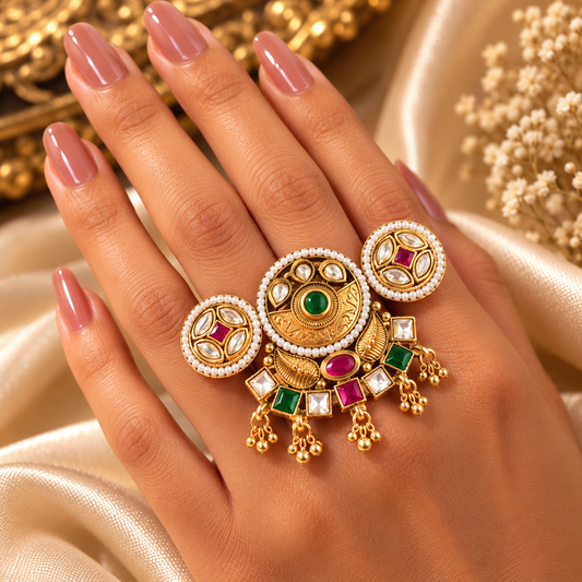 Royal Double Finger Rings