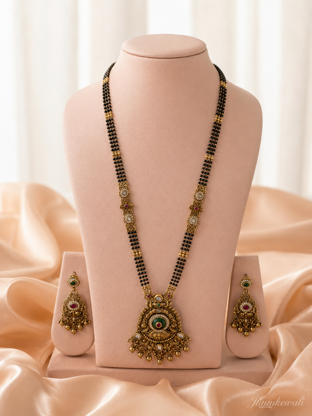 Long Heritage Gold-Plated Mangalsutra