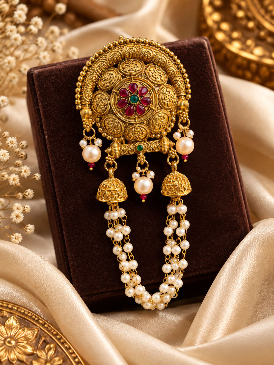 Maharani Pearl Hair Jewellery