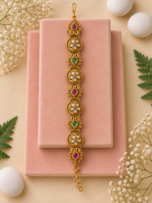 Swarovski Diamond Brass Gajra Bangles ✨