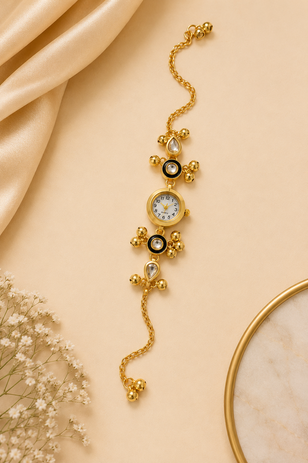 Kashmiri Kundan Watch