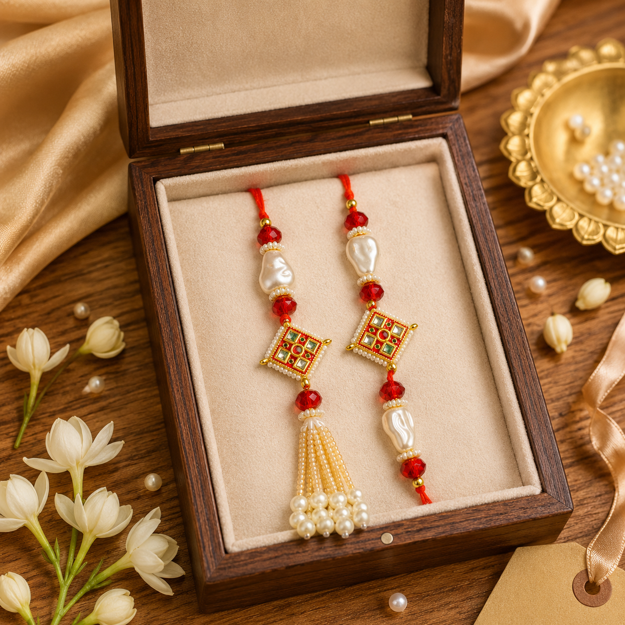 Kundan Lumba combo Rakhi