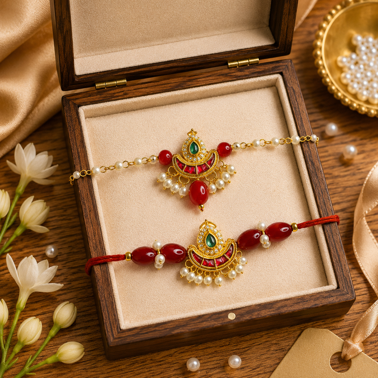 Kundan Combo Rakhi