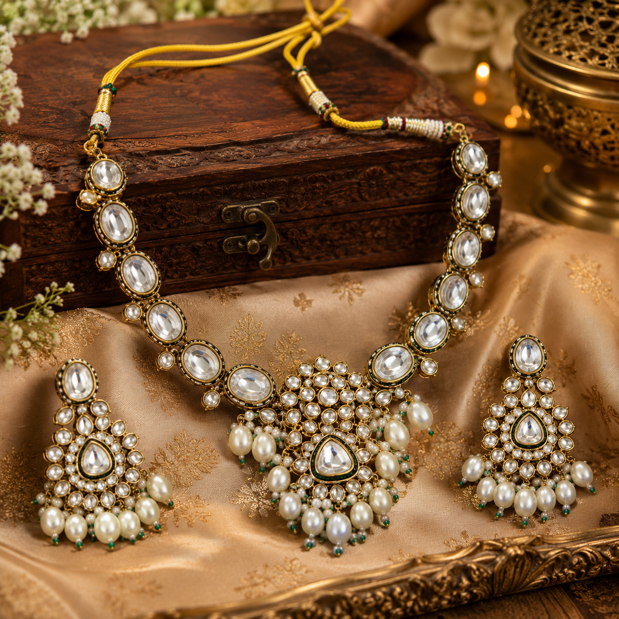 Polki Kundan set