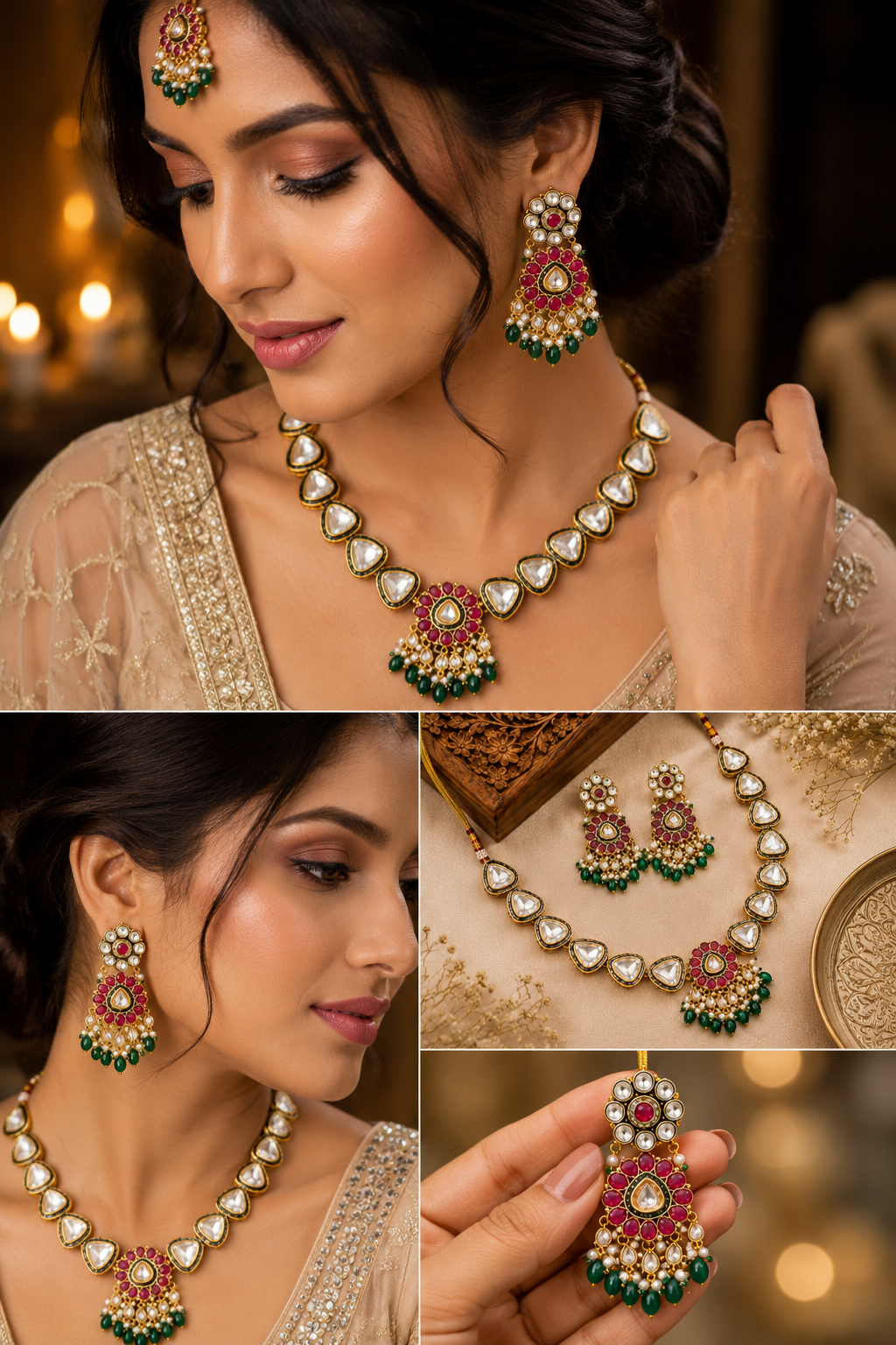 Polki Kundan Necklace