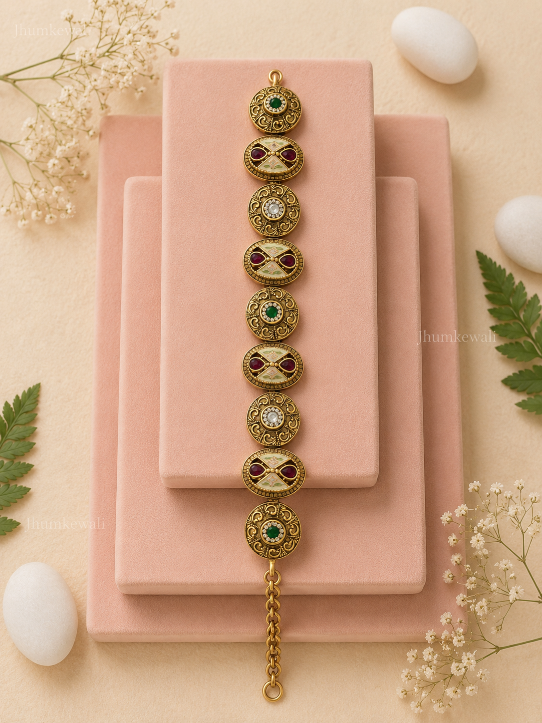 Royal Antique Gold-Plated Gajra