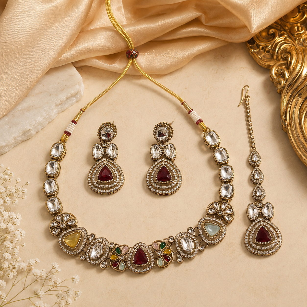 Polki Kundan Necklace