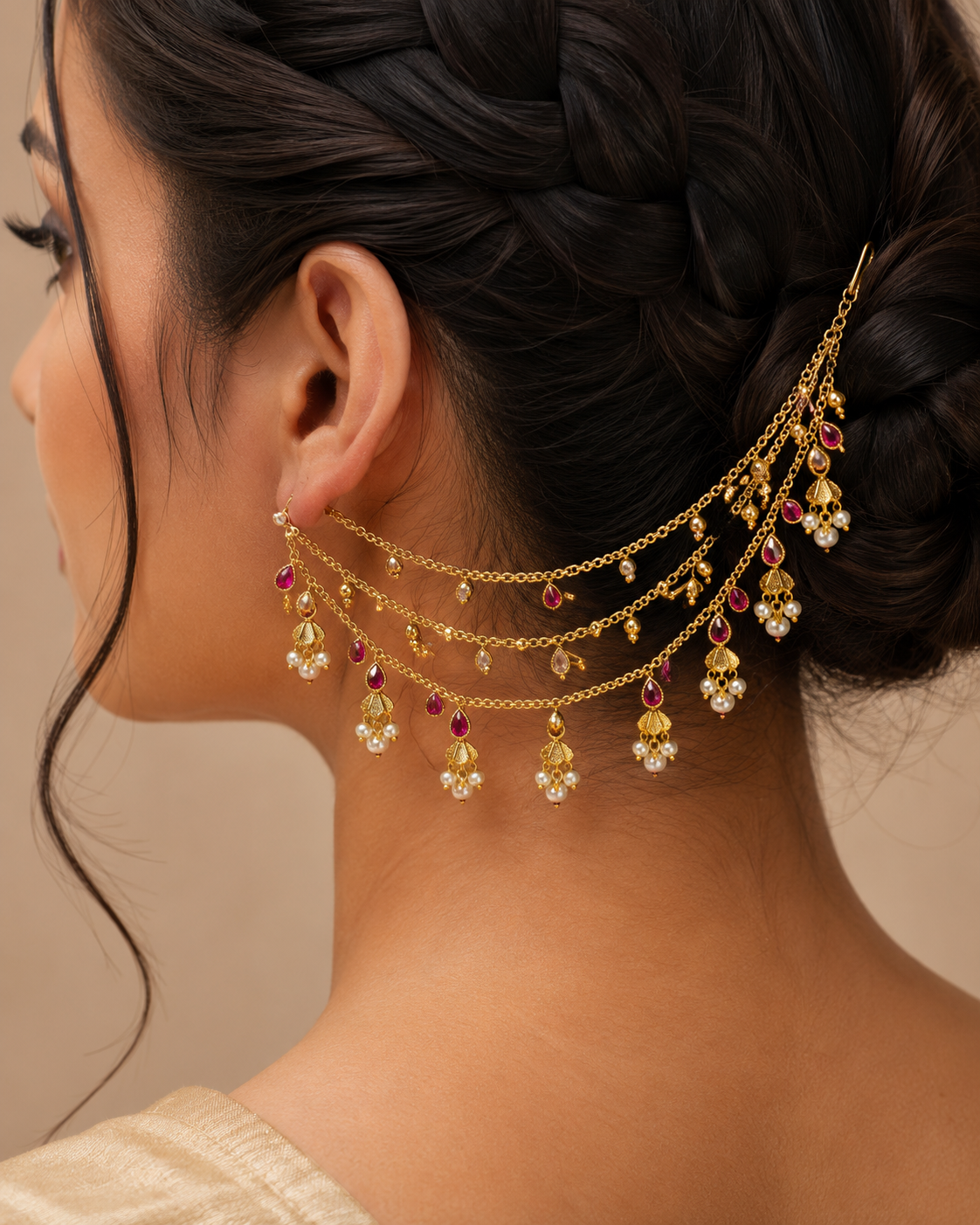 Traditional Side Ear chain
