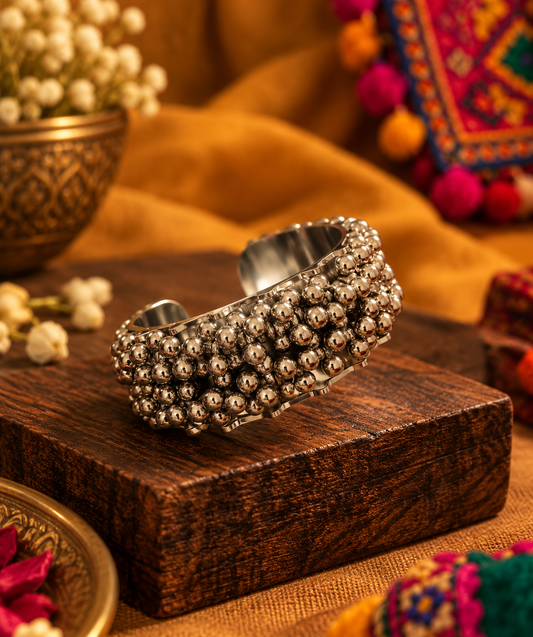 Oxidised Ghungroo Bangle