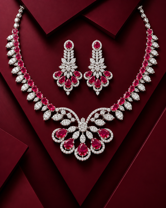 Royal Ruby Radiance Ad Necklace