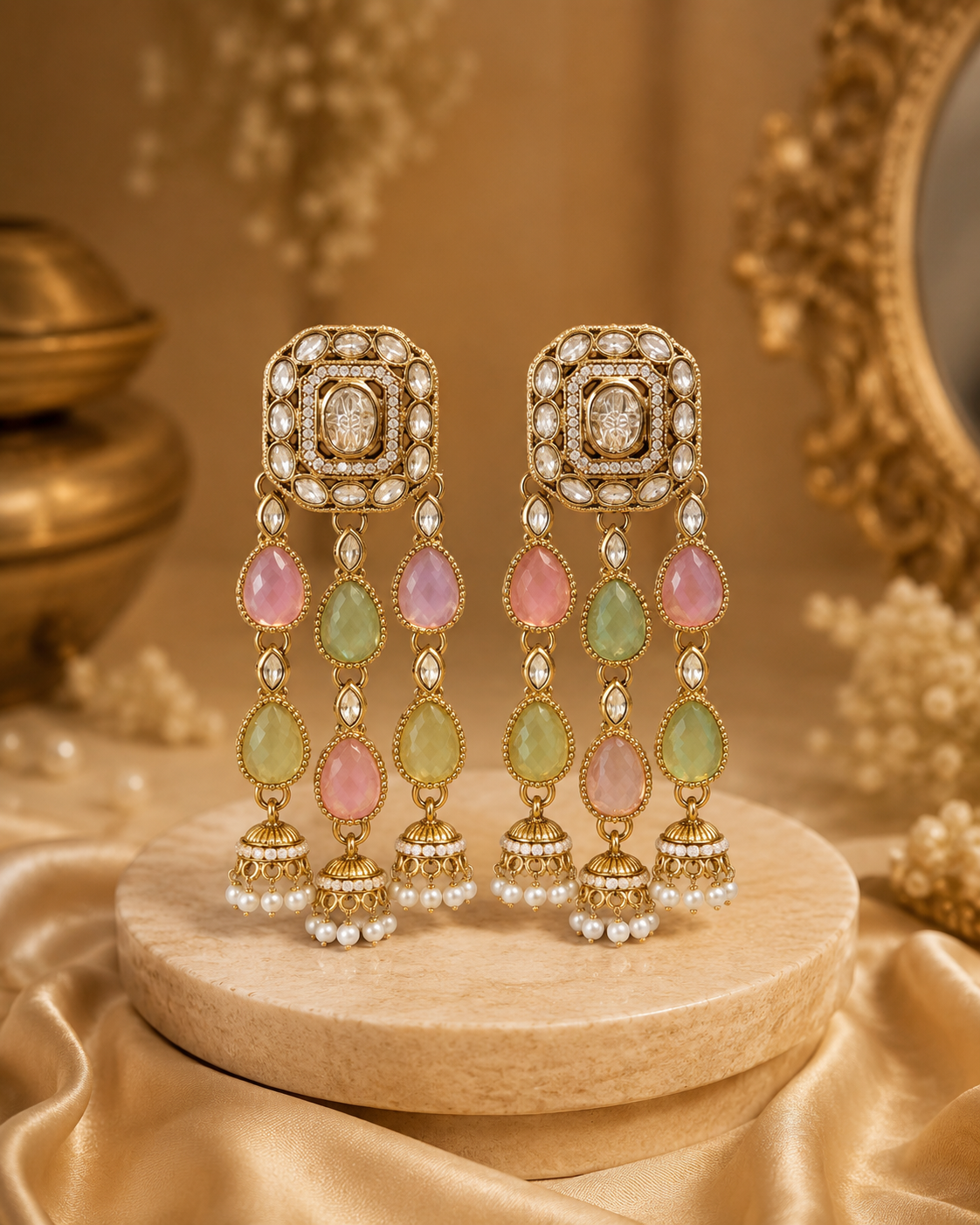 Luxury Wedding Indian Earrings