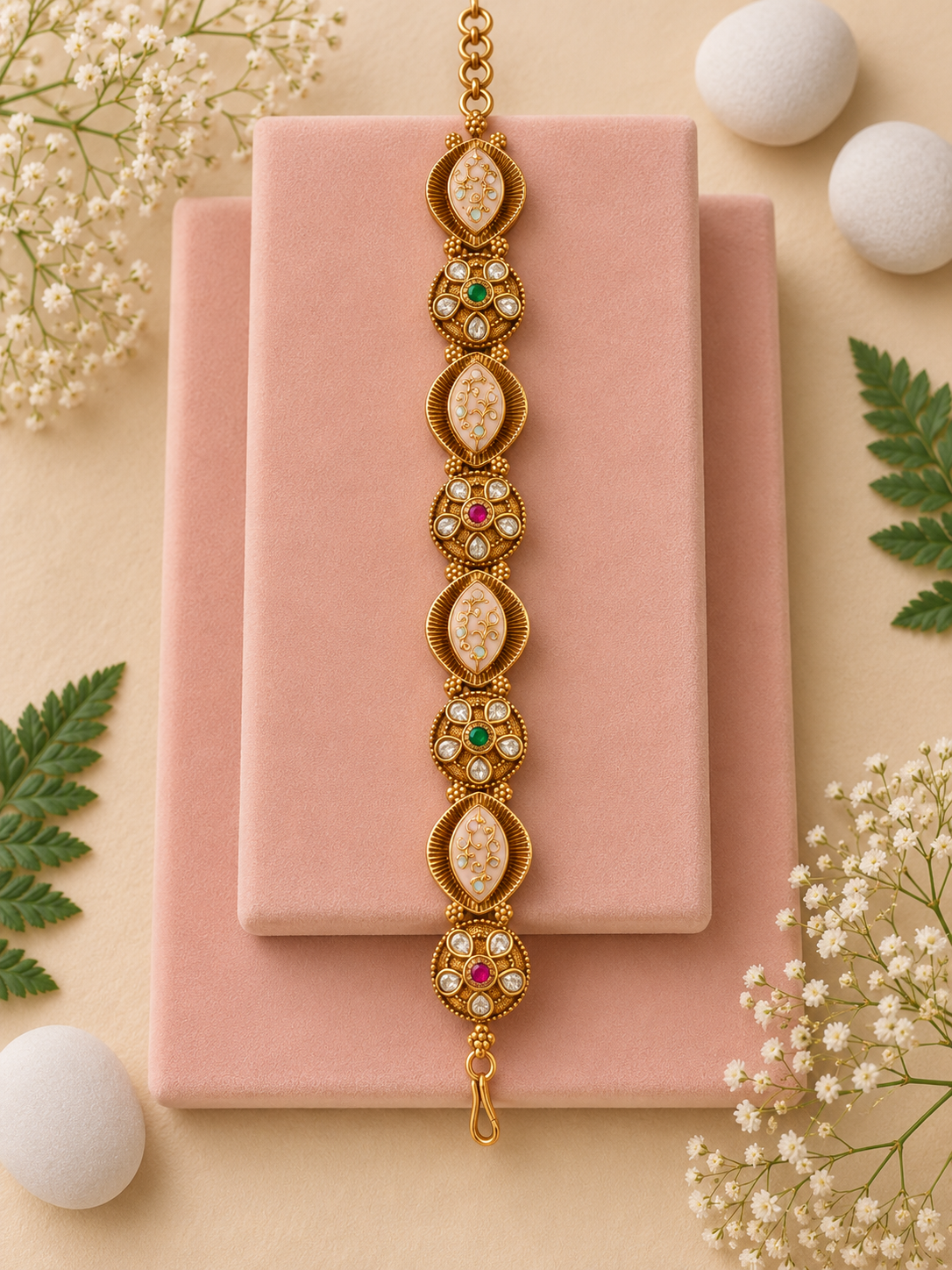 Swarovski Diamond Brass Gajra Bangles ✨