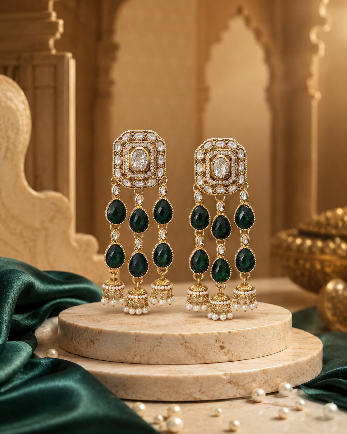 Luxury Wedding Indian Earrings