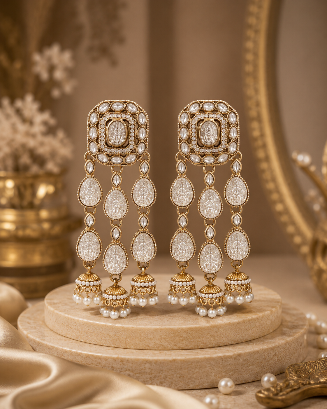 Luxury Wedding Indian Earrings