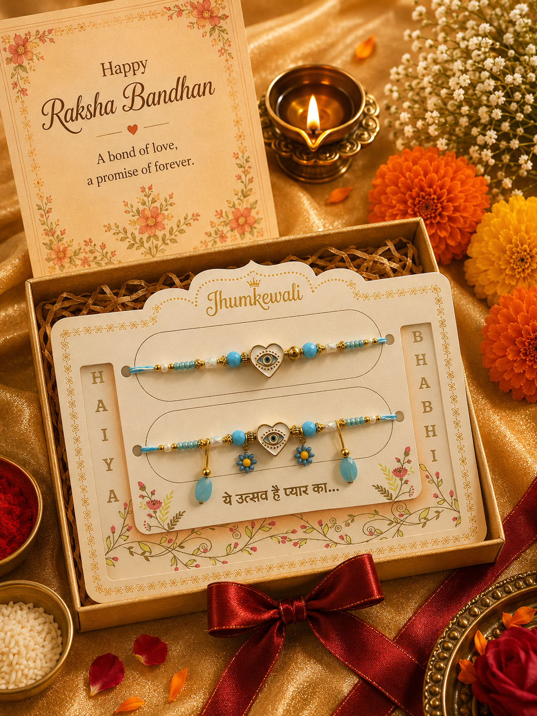 Combo evil eye Rakhi Collection