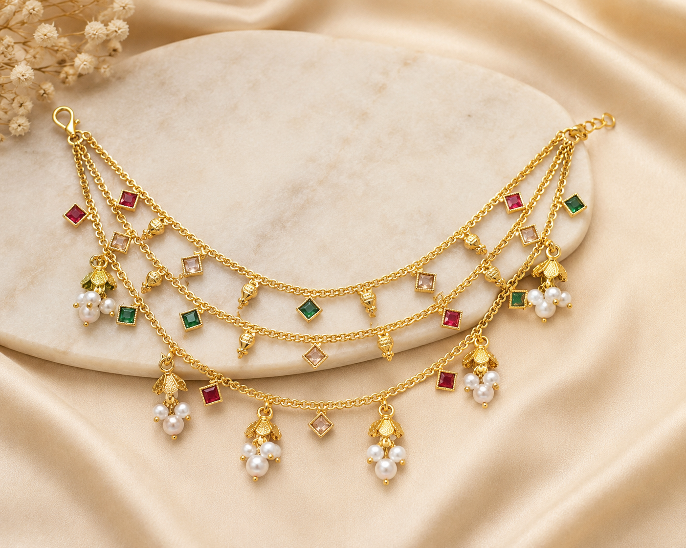 Traditional Side Ear chain