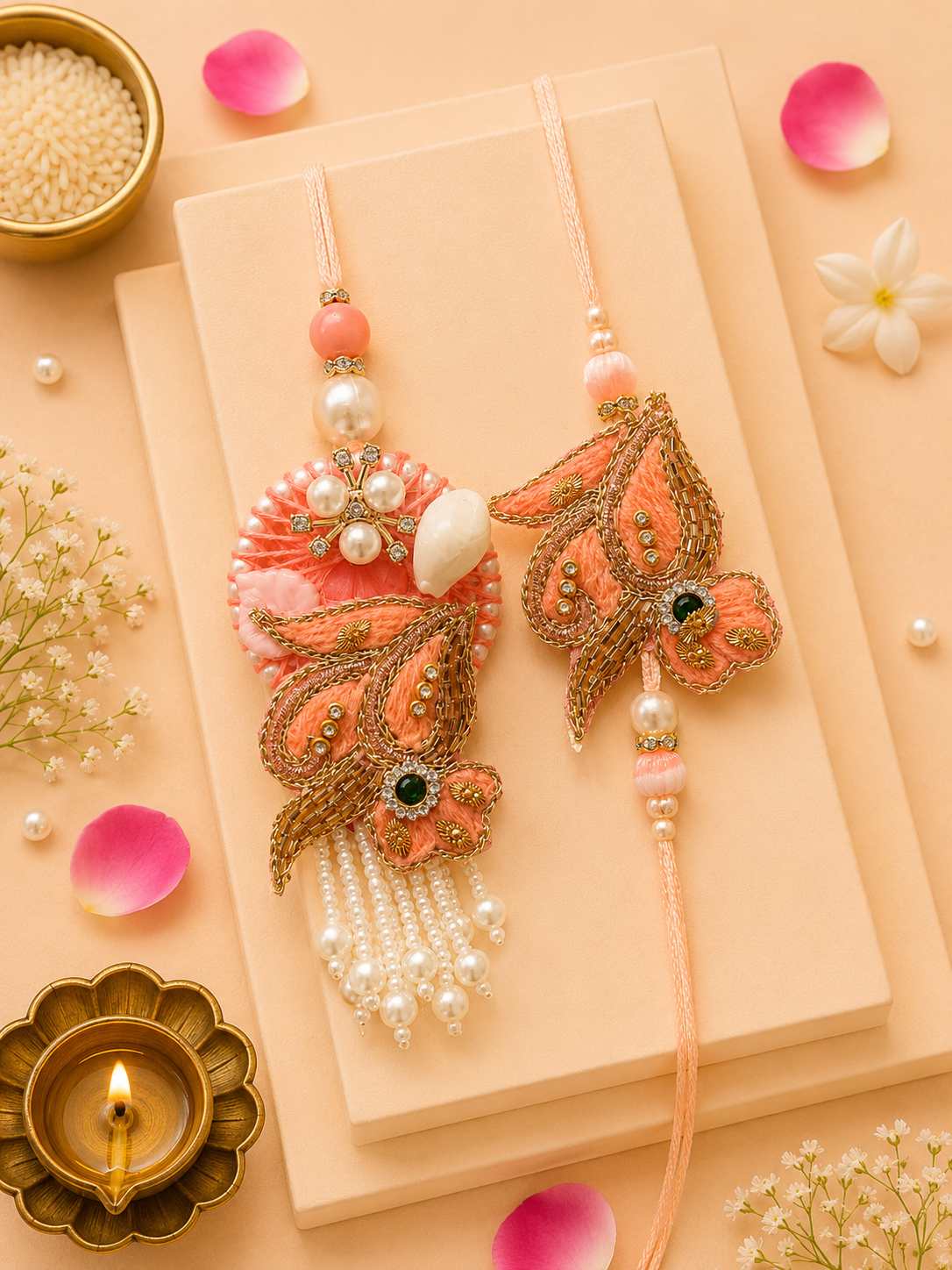 Combo Special Bhayya Bhabhi Lumba Rakhi