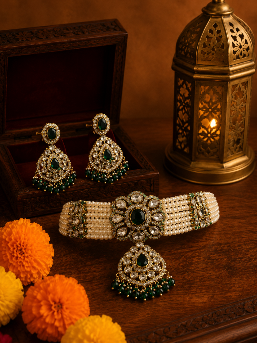 Preet Green Necklace