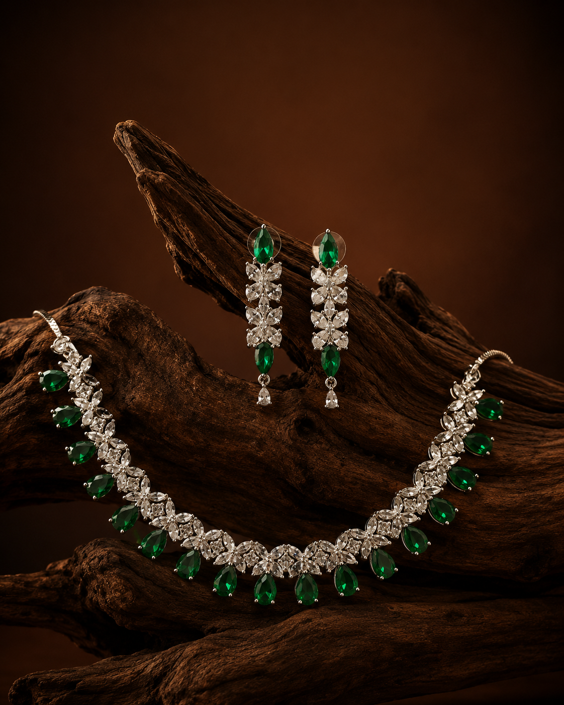 Luxury royal Green Necklace set