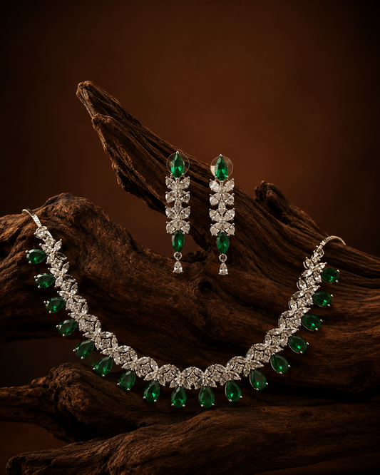 Luxury royal Green Necklace set