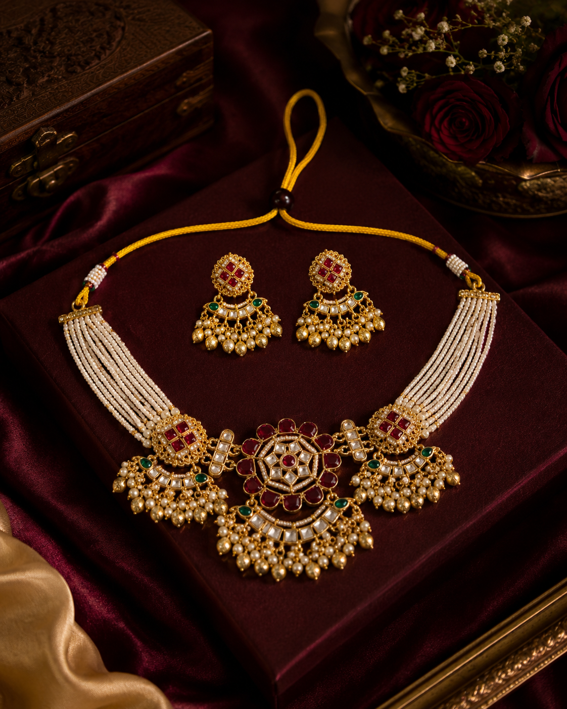 Nusrat Heritage Necklace set with earring