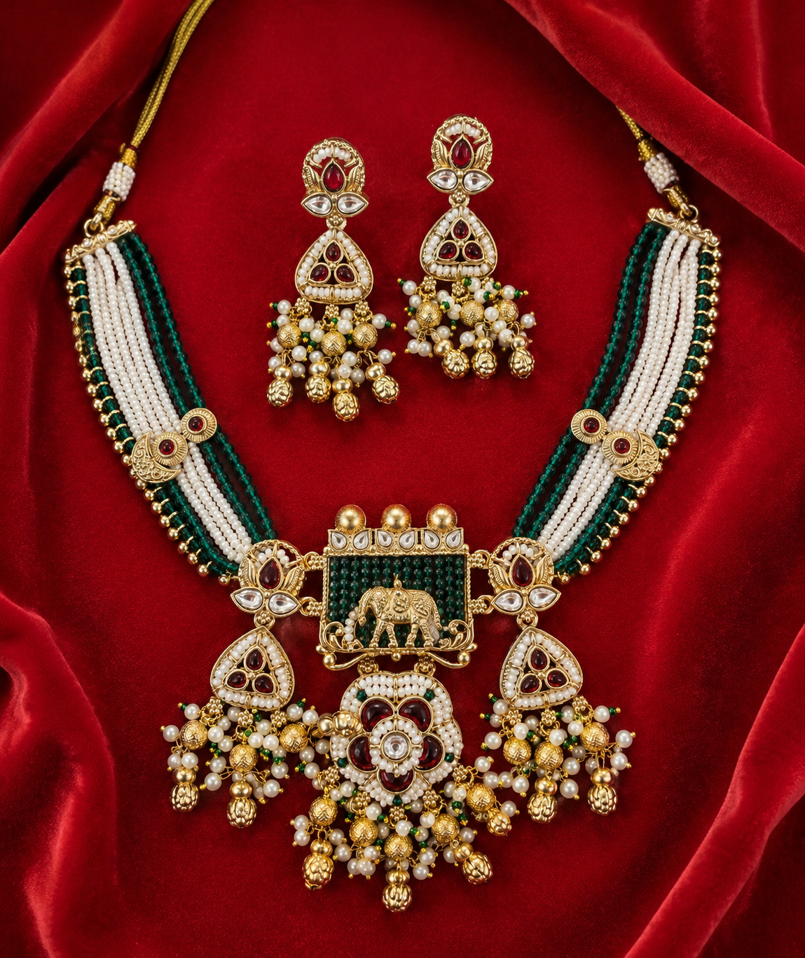 Kavita Heritage Necklace set With Earring