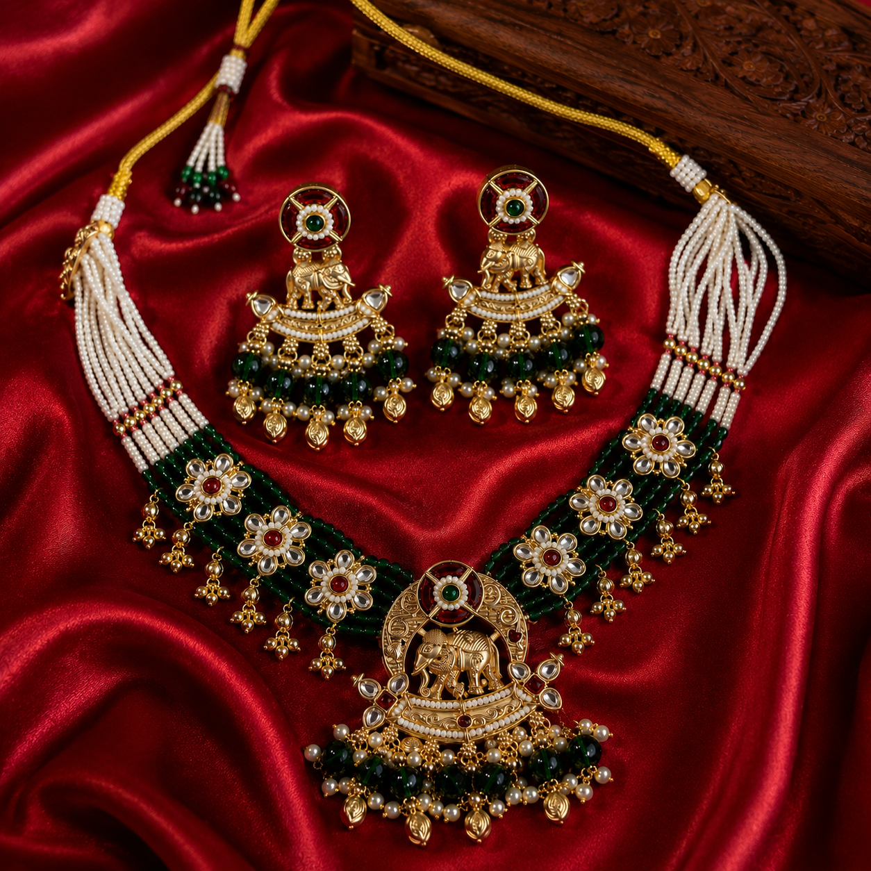 Mansi Heritage Necklace with Earring