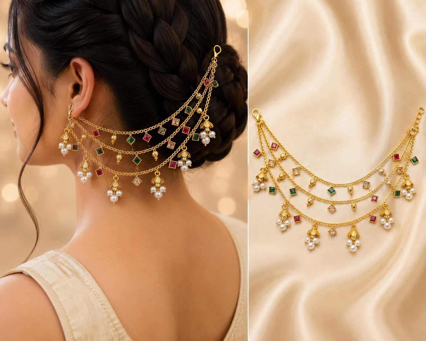 Traditional Side Ear chain