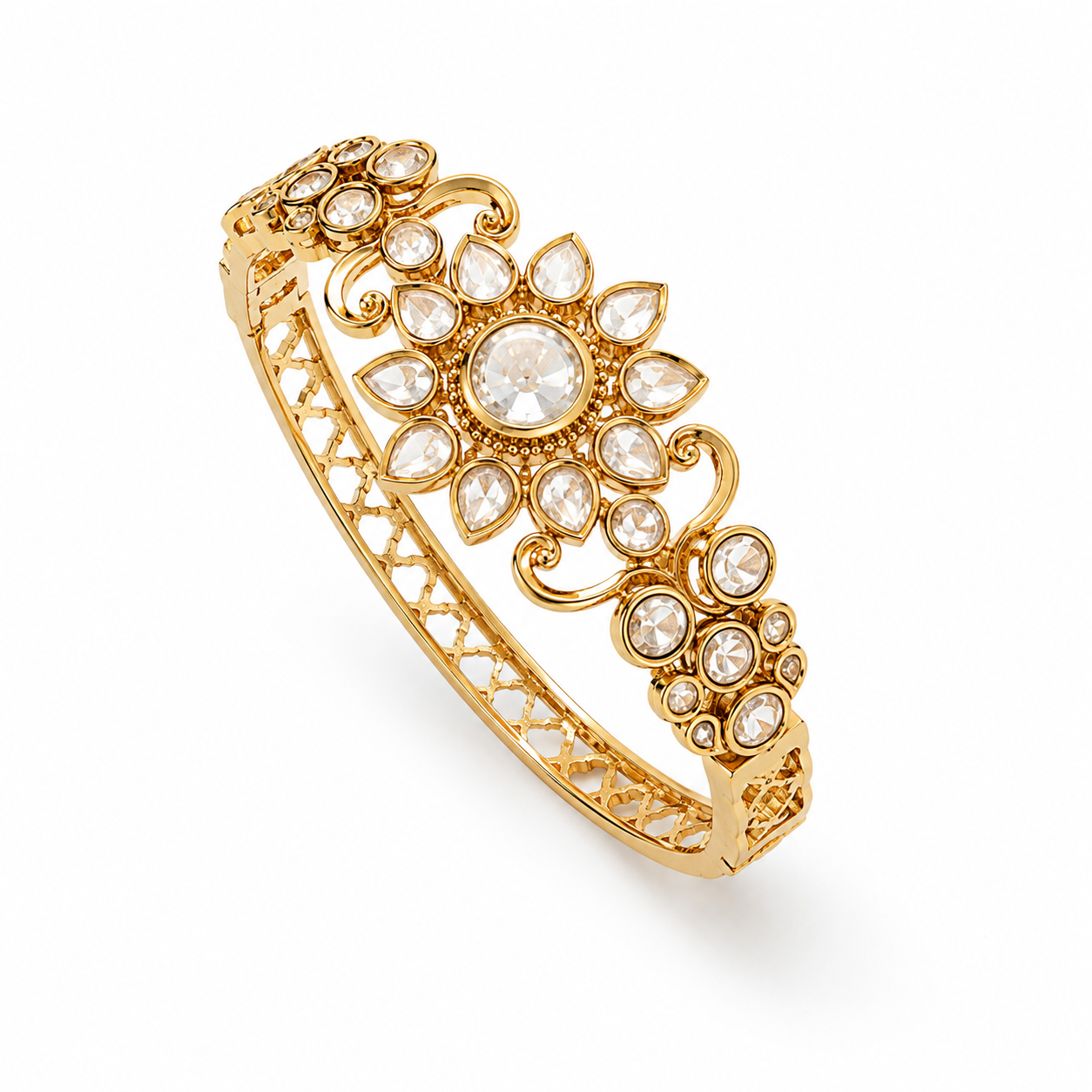 Moissanite Kada Braclet