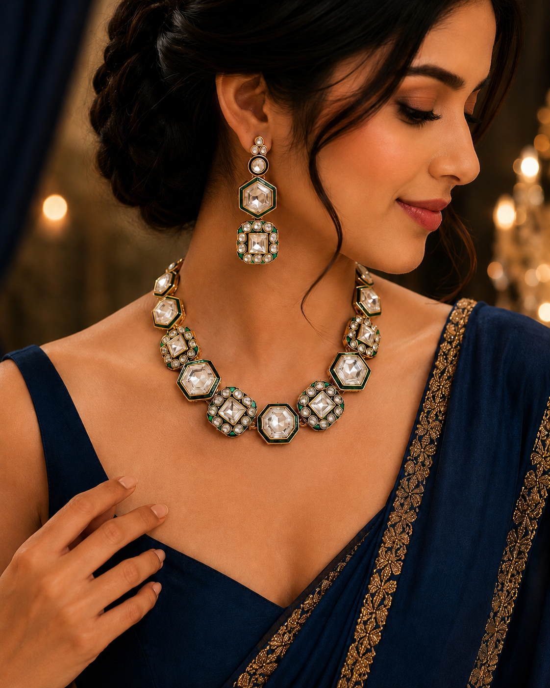 Polki Kundan Necklace