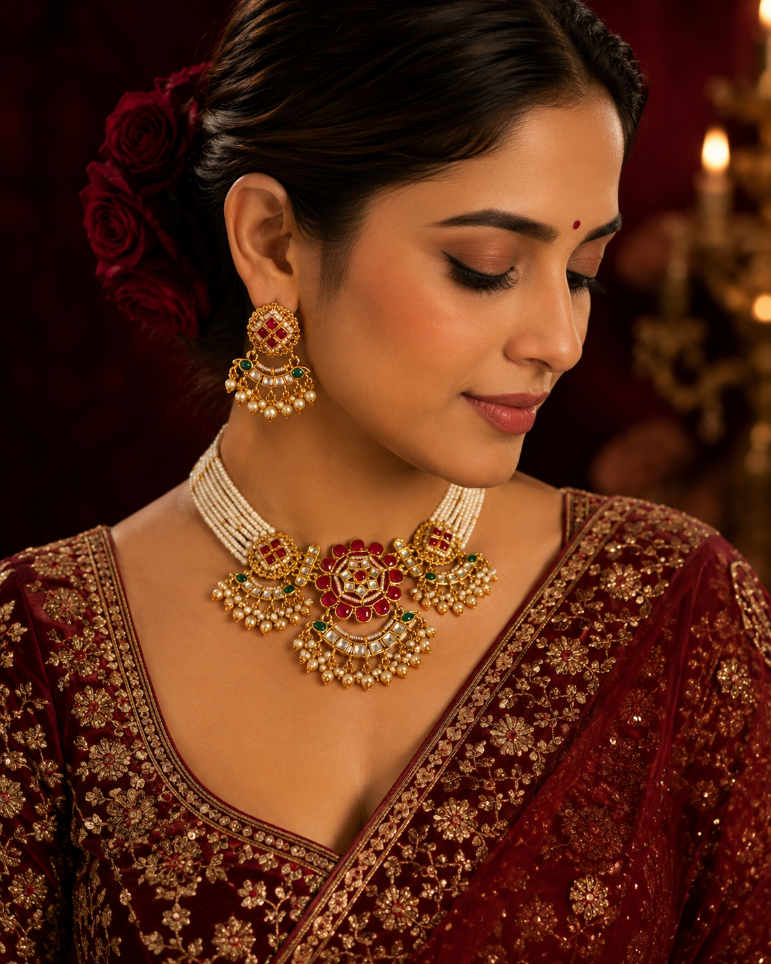 Nusrat Heritage Necklace set with earring