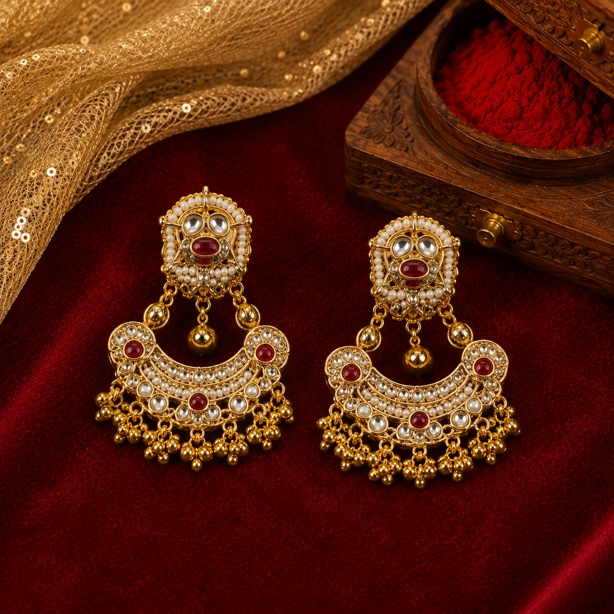 Mansi Heritage Necklace set with Earings