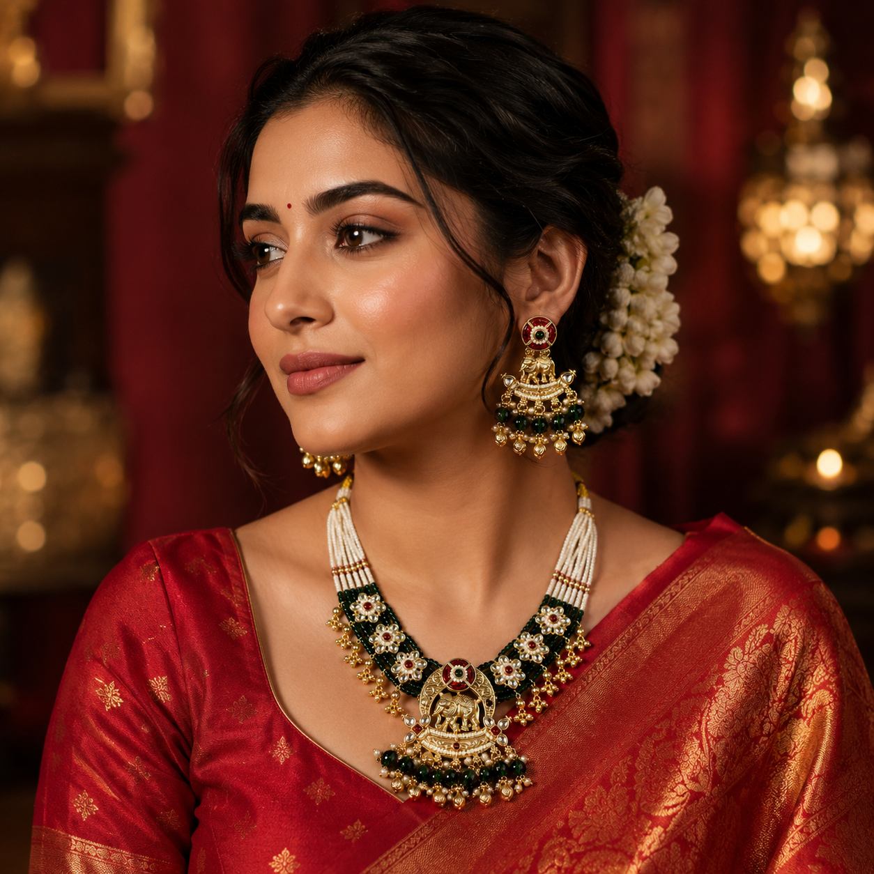 Mansi Heritage Necklace with Earring