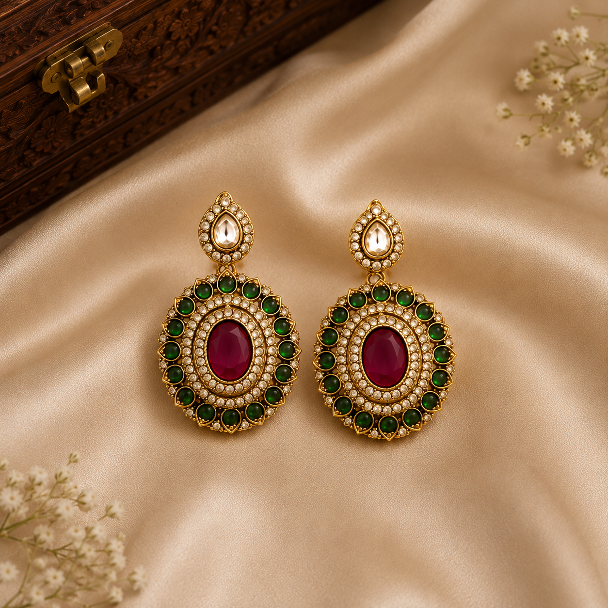 Sherya premium Kundan Chokar Necklace