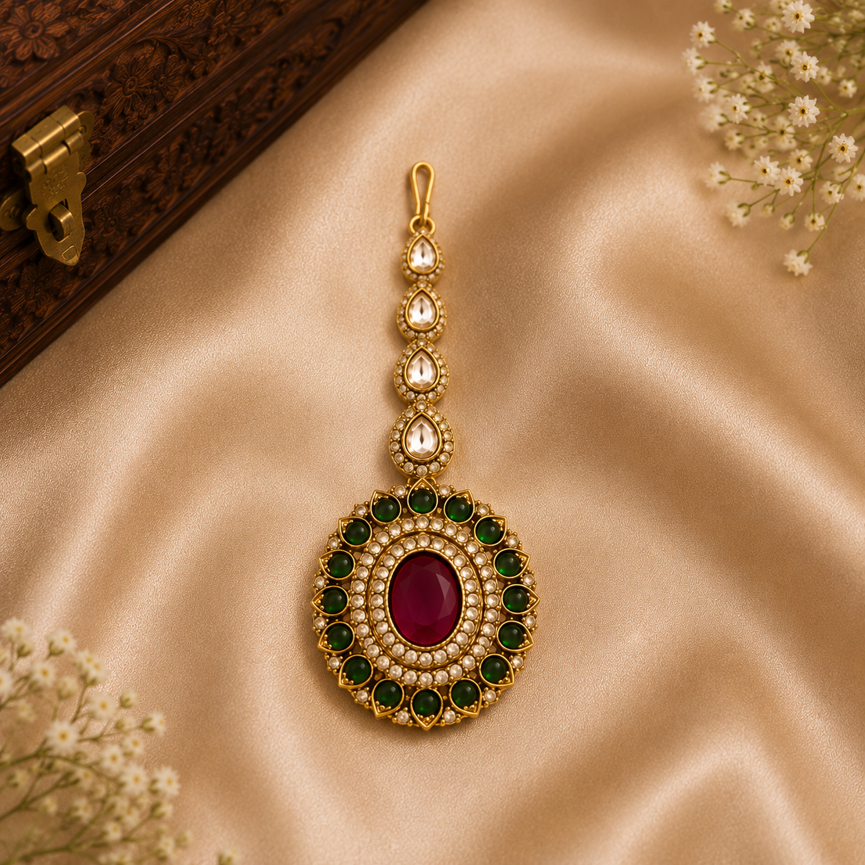Sherya premium Kundan Chokar Necklace